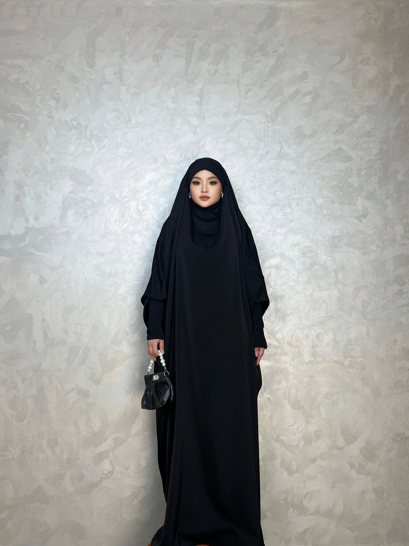 LM001 Muslim Dress for Women One Piece Jilbab Prayer Clothes Muslim jilbab abaya Dress Khimar Islam Dubai Outfits - LM001-LATTE-Jilbab Only LumosModesty