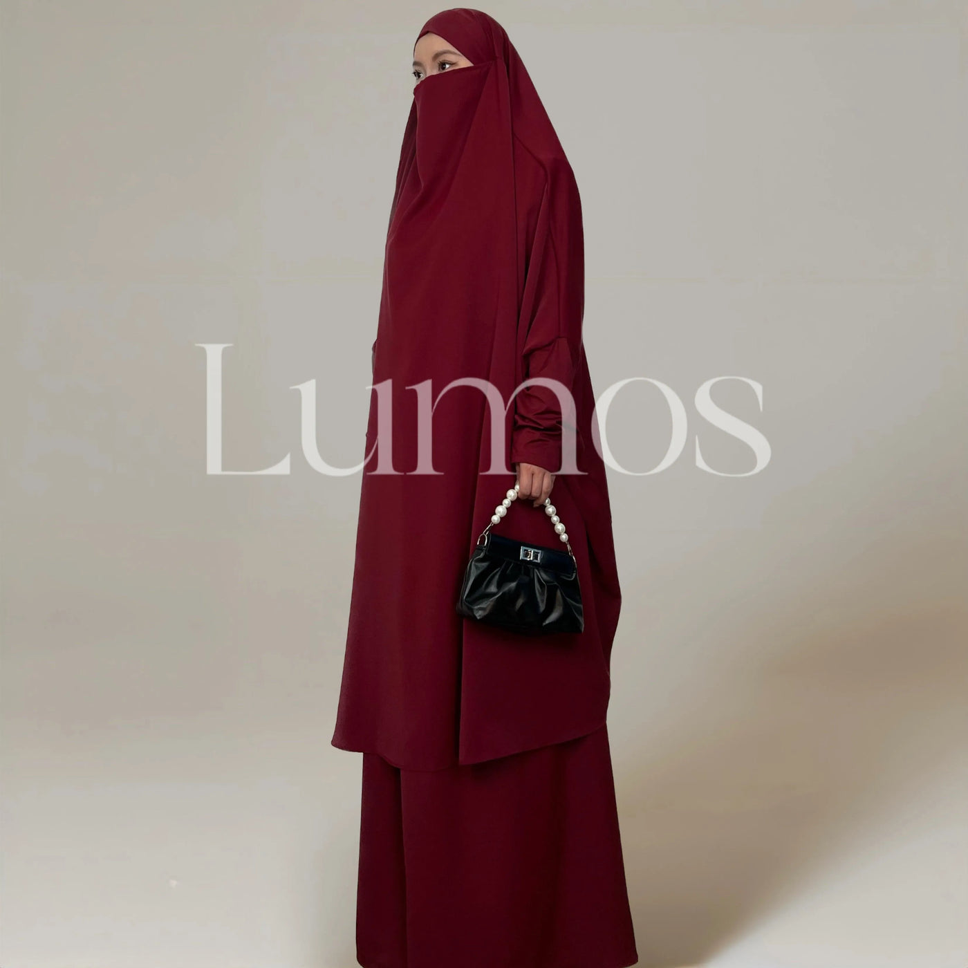 Jilbab Two Pieces Set With Niqab Prayer Suit Nidha - LumosModesty