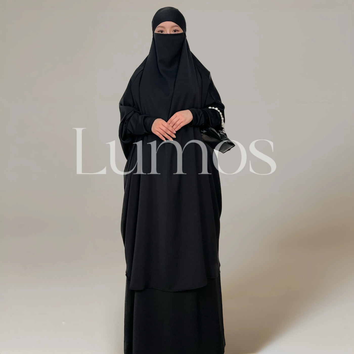 Jilbab Two Pieces Set With Niqab Prayer Suit Nidha - LumosModesty