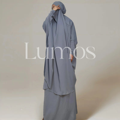 Jilbab Two Pieces Set With Niqab Prayer Suit Nidha - LumosModesty