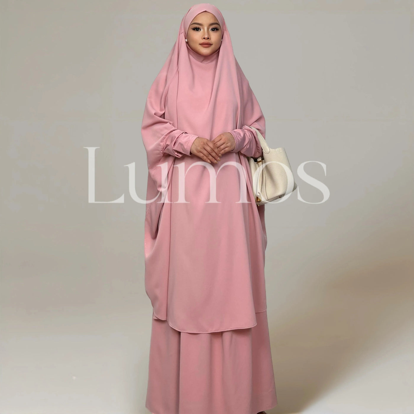  Jilbab Two Pieces Set With Niqab Prayer Suit Nidha - LumosModesty