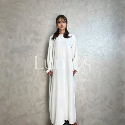 Crepe Slip Abaya- Dress With Pockets - LumosModesty