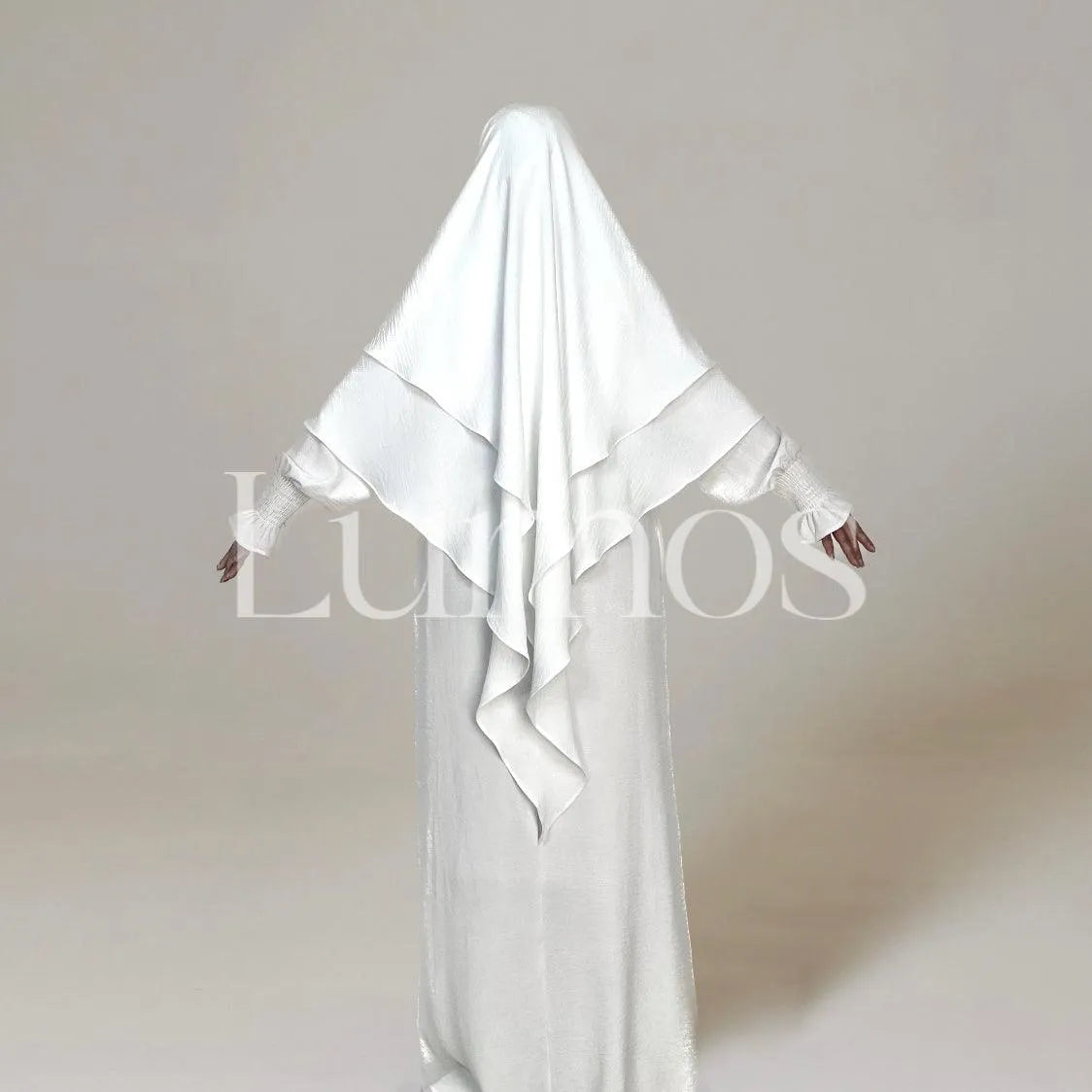 LM008 Crepe Cotton Slip Abaya Dress With Pockets - LumosModesty