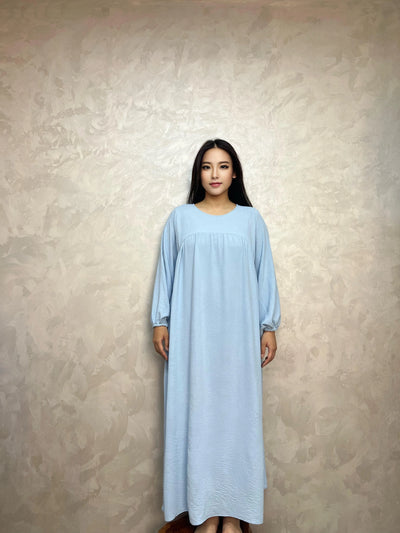 LM021 Balloon Sleeves Abaya With Pockets - LumosModesty