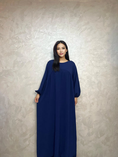 LM021 Balloon Sleeves Abaya With Pockets - LumosModesty