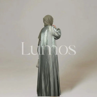 LM022 Pearl Two Pieces Abaya Set - Lightweight - LumosModesty