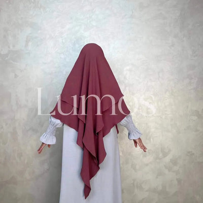 LM508 Two Layers Khimar Crepe - LumosModesty