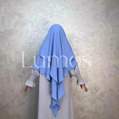 LM508 Two Layers Khimar Crepe Cotton - LumosModesty