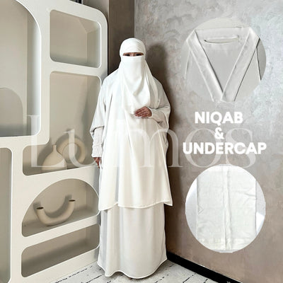 Umrah Collection White Jilbab Prayer Set Islamic Mecca Translucent Muslim Women - LumosModesty